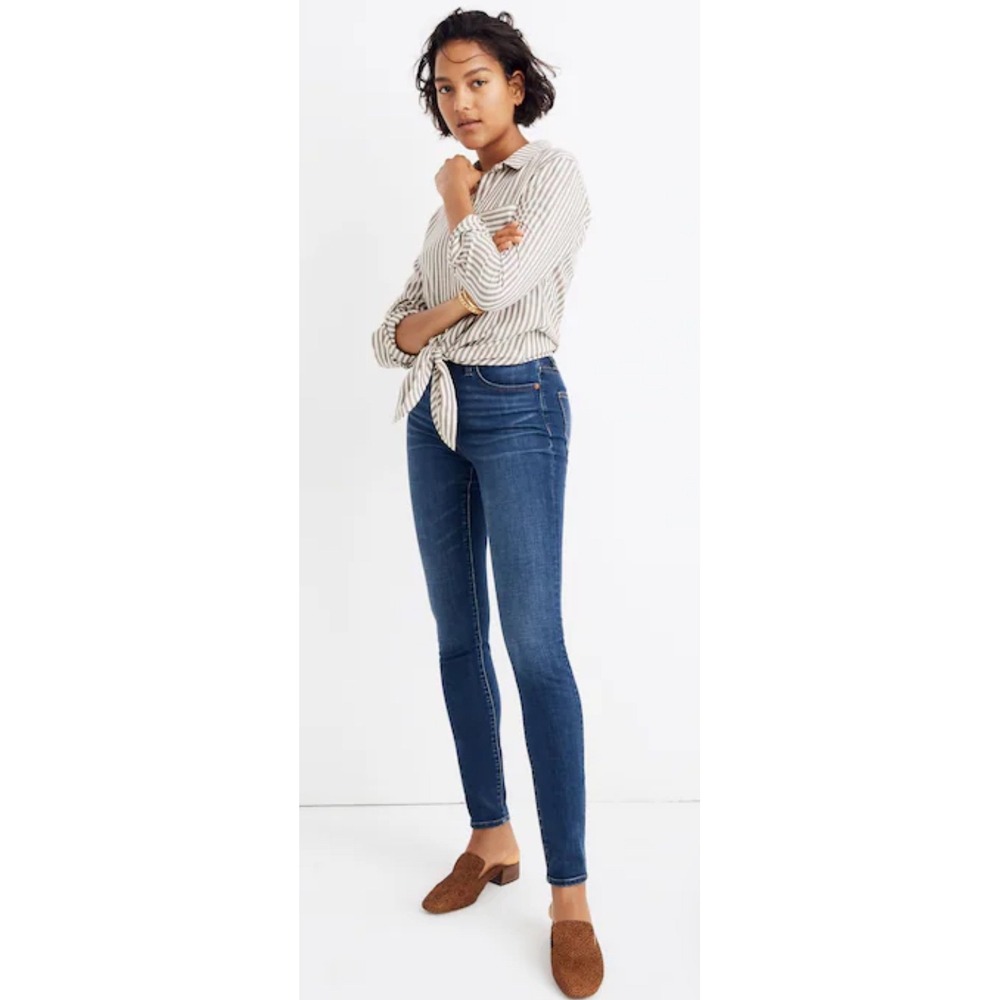 Madewell Curvy High-Rise Skinny‎ Jeans Dark Indigo Blue Size 28